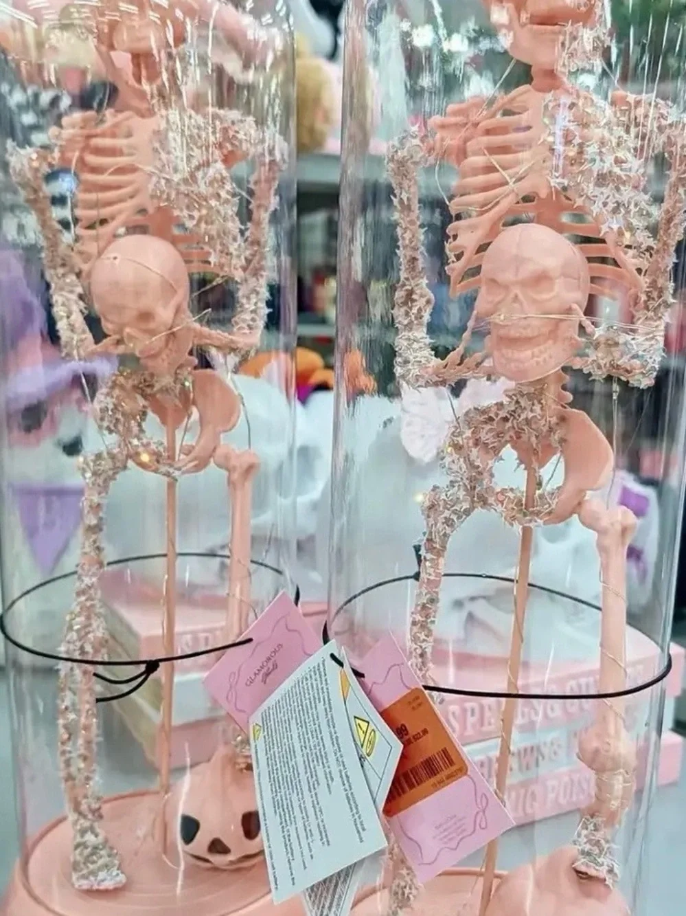 Pink Decorative Skeleton Dome by